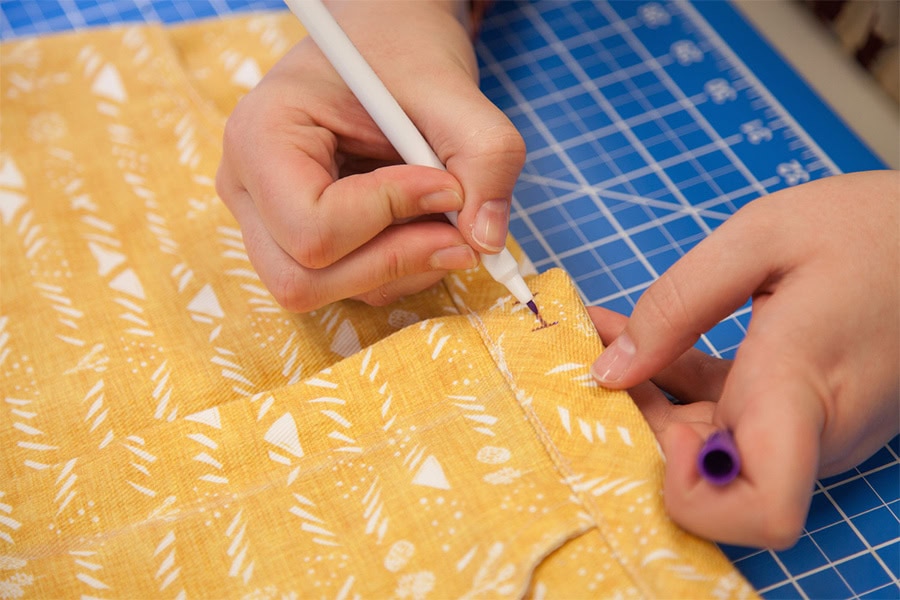 Spoonflower denim sale skirt